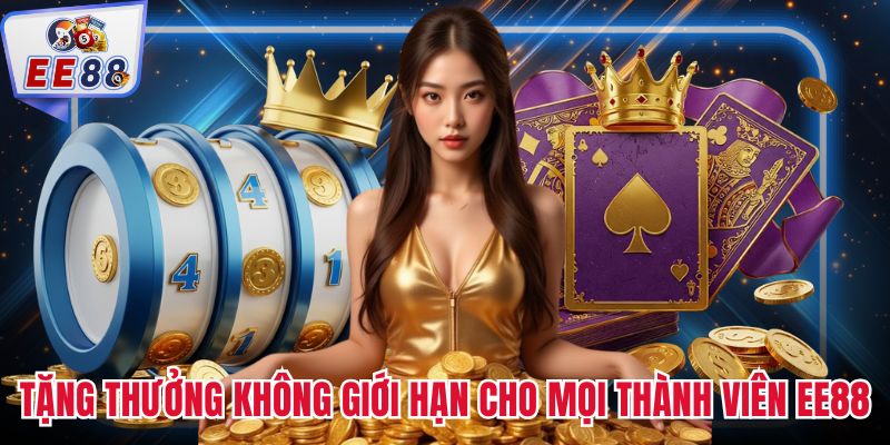 Tặng thưởng không giới hạn cho mọi thành viên EE88